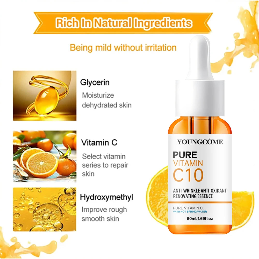 Vitamin C Hyaluronic Acid Dark Spot Brightening Serum for Fine Lines & Moisturizing