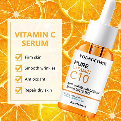 Vitamin C Hyaluronic Acid Dark Spot Brightening Serum for Fine Lines & Moisturizing