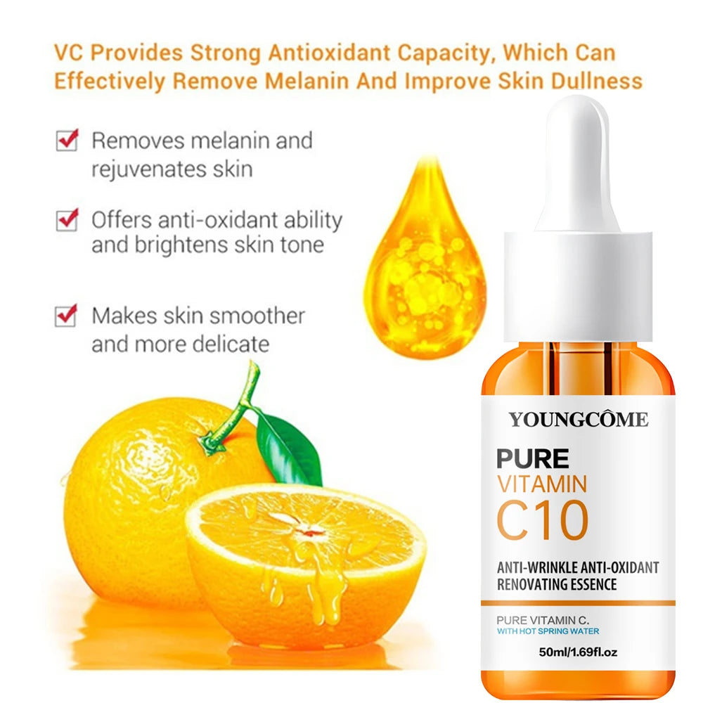 Vitamin C Hyaluronic Acid Dark Spot Brightening Serum for Fine Lines & Moisturizing